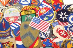 WWII - VIETNAM US ARMY PATCH MIXED LOT OF 200