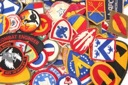 WWII - VIETNAM US ARMY PATCH MIXED LOT OF 200