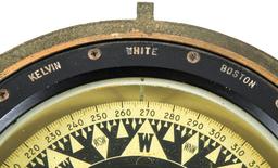NAVAL COMPASS KELVIN & WILFRED BOSTON