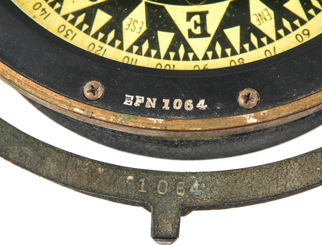NAVAL COMPASS KELVIN & WILFRED BOSTON