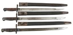 WWI BRITISH M-1913 REMINGTON BAYONET LOT OF 3