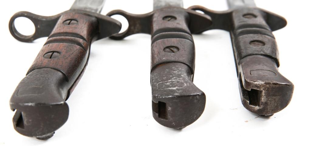 WWI BRITISH M-1913 REMINGTON BAYONET LOT OF 3
