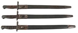 WWI BRITISH M-1913 REMINGTON BAYONET LOT OF 3
