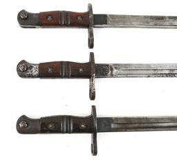 WWI BRITISH M-1913 REMINGTON BAYONET LOT OF 3