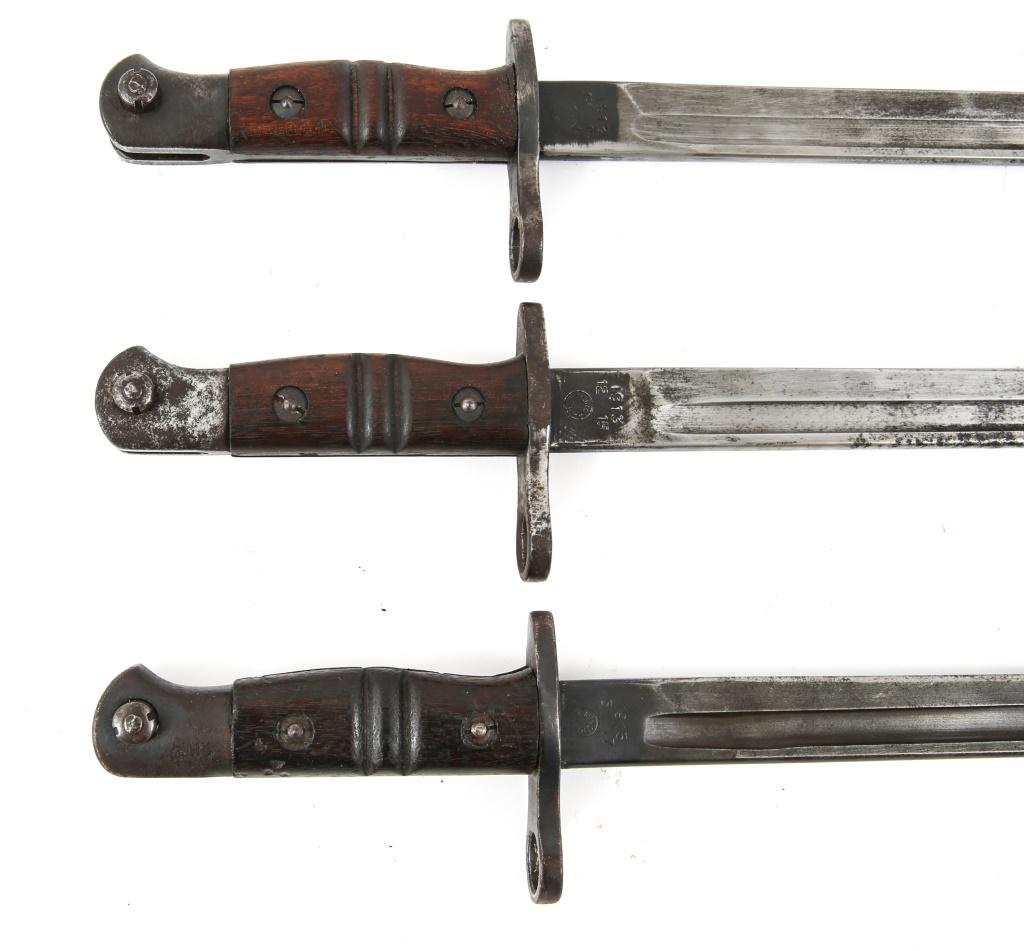 WWI BRITISH M-1913 REMINGTON BAYONET LOT OF 3