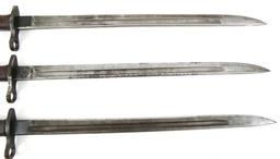 WWI BRITISH M-1913 REMINGTON BAYONET LOT OF 3