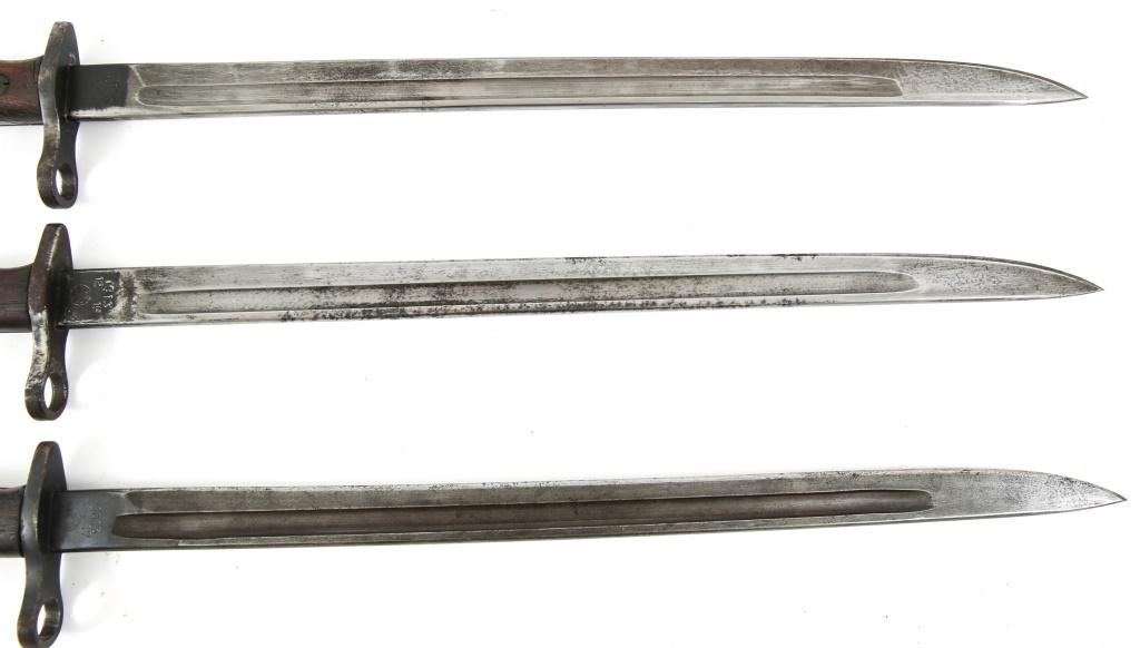 WWI BRITISH M-1913 REMINGTON BAYONET LOT OF 3