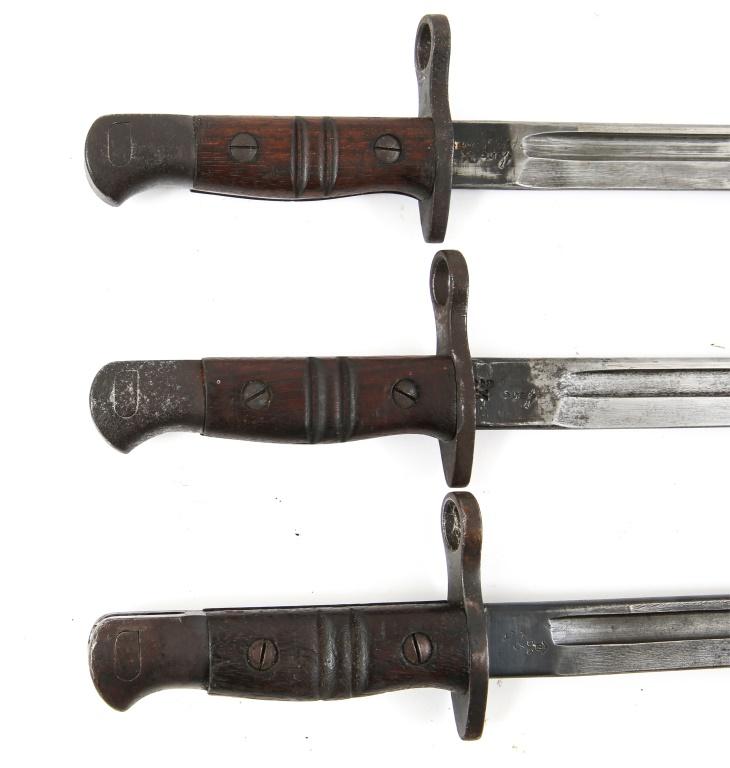 WWI BRITISH M-1913 REMINGTON BAYONET LOT OF 3