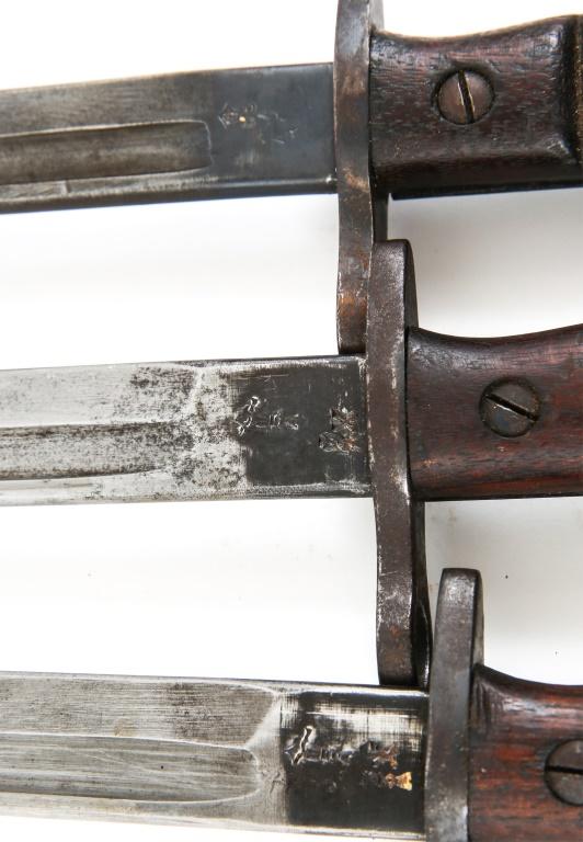 WWI BRITISH M-1913 REMINGTON BAYONET LOT OF 3