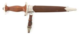 WWII GERMAN SA DAGGER RZM M7/2 EMIL VOOS
