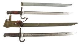 WWII JAPANESE TYPE 30 BAYONET & SCABBARD LOT OF 2