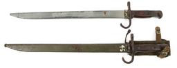 WWII JAPANESE TYPE 30 BAYONET & SCABBARD LOT OF 2