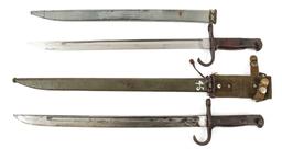 WWII JAPANESE TYPE 30 BAYONET & SCABBARD LOT OF 2