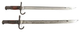 WWII JAPANESE TYPE 30 BAYONET & SCABBARD LOT OF 2