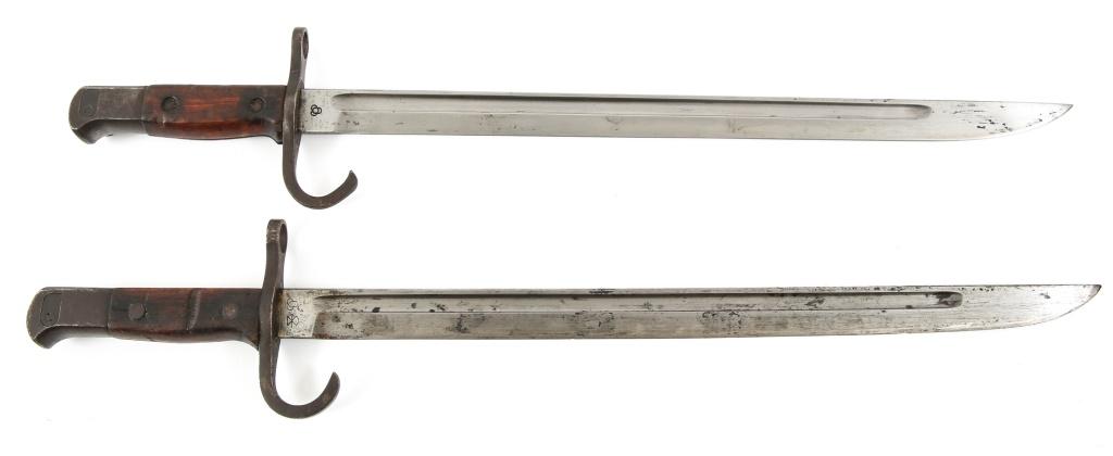 WWII JAPANESE TYPE 30 BAYONET & SCABBARD LOT OF 2