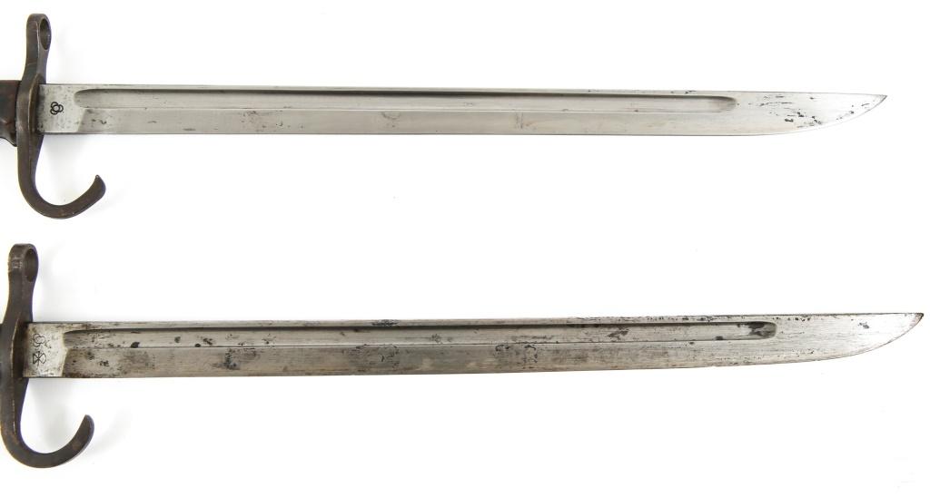 WWII JAPANESE TYPE 30 BAYONET & SCABBARD LOT OF 2