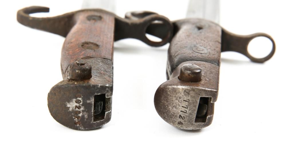 WWII JAPANESE TYPE 30 BAYONET & SCABBARD LOT OF 2