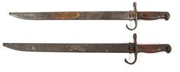 WWII JAPANESE TYPE 30 BAYONET & SCABBARD LOT OF 2
