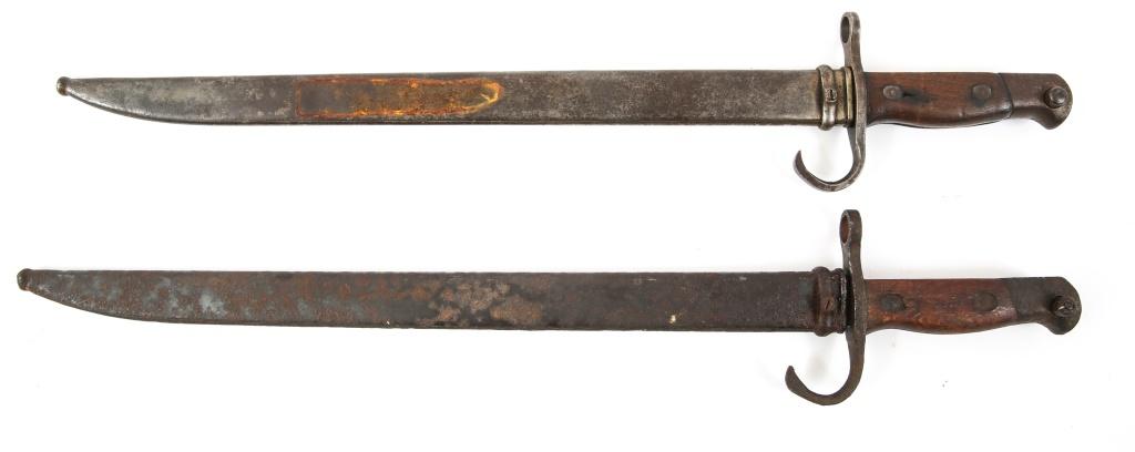 WWII JAPANESE TYPE 30 BAYONET & SCABBARD LOT OF 2