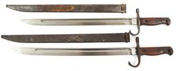 WWII JAPANESE TYPE 30 BAYONET & SCABBARD LOT OF 2