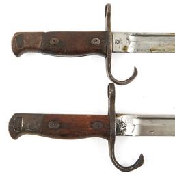 WWII JAPANESE TYPE 30 BAYONET & SCABBARD LOT OF 2