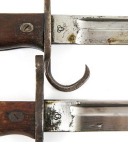 WWII JAPANESE TYPE 30 BAYONET & SCABBARD LOT OF 2