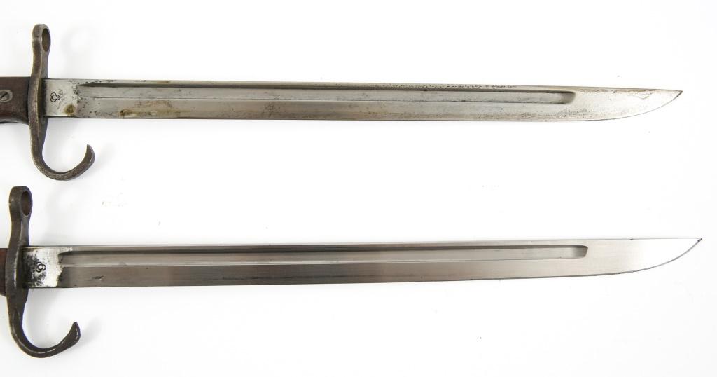 WWII JAPANESE TYPE 30 BAYONET & SCABBARD LOT OF 2