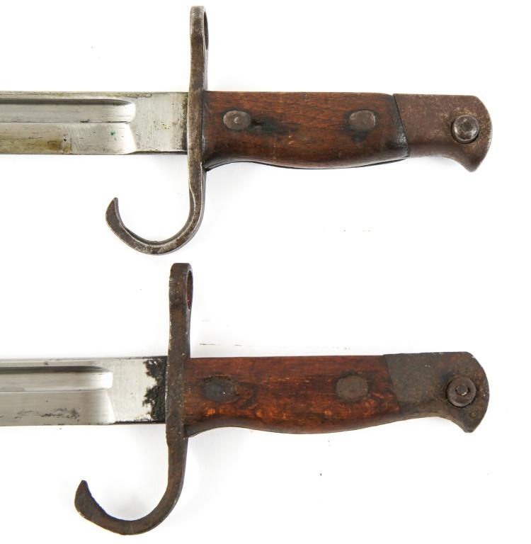 WWII JAPANESE TYPE 30 BAYONET & SCABBARD LOT OF 2