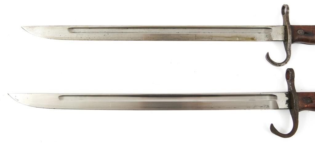 WWII JAPANESE TYPE 30 BAYONET & SCABBARD LOT OF 2