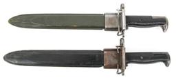 WWII US M1942 M1 GARAND SHORT BAYONET LOT OF 2