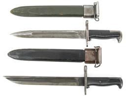 WWII US M1942 M1 GARAND SHORT BAYONET LOT OF 2
