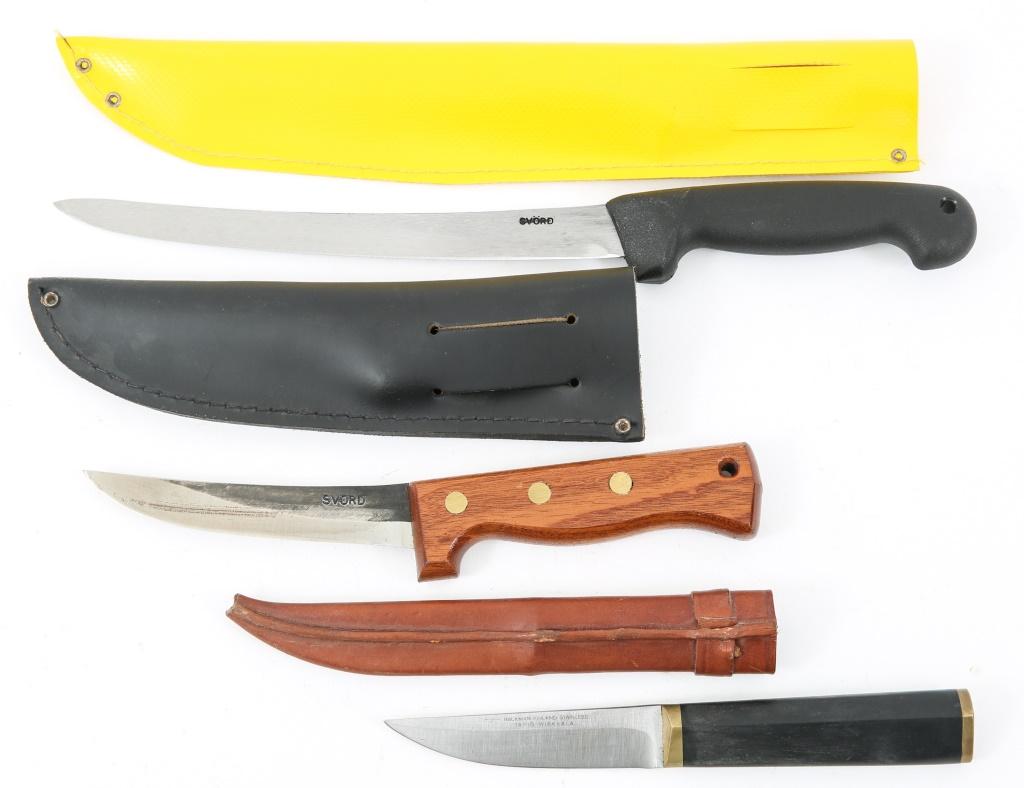 BW BAKER SVORD KNIFE MADE IN NEW ZEALAND LOT OF 5