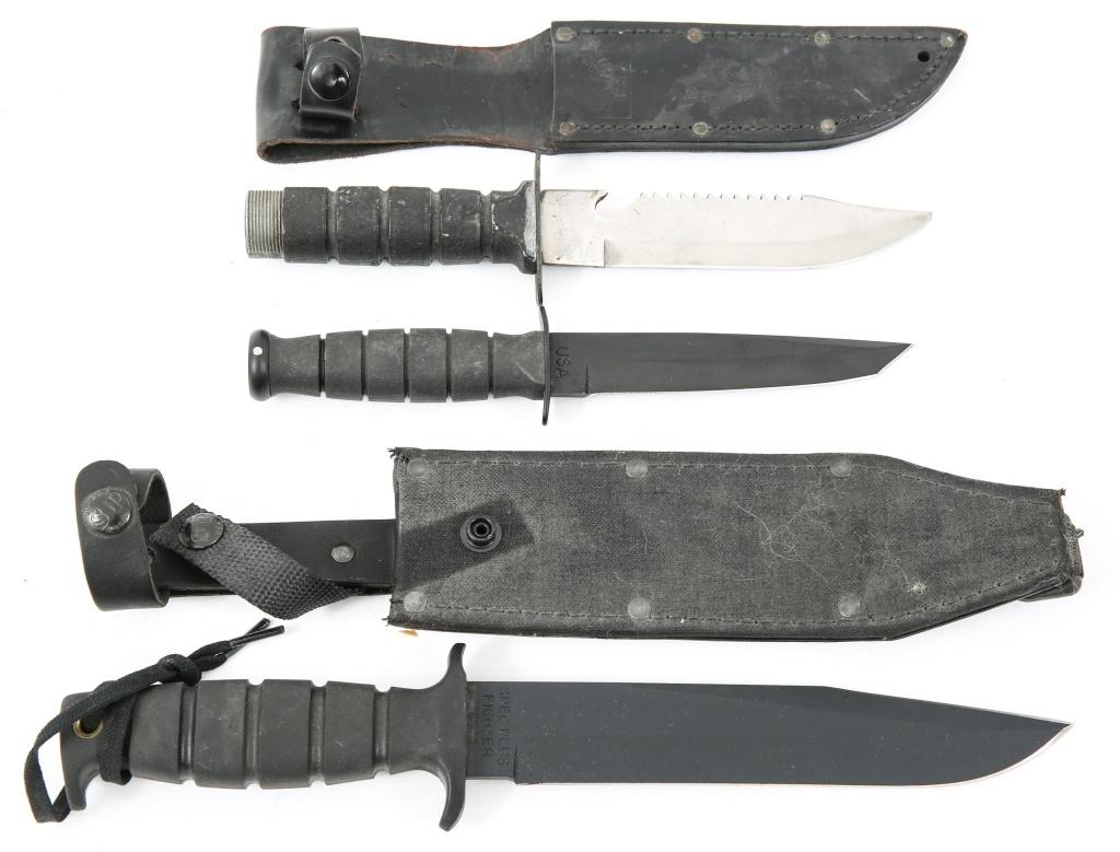 MODERN FIXED BLADE KNIFE & SWORD LOT OF 7