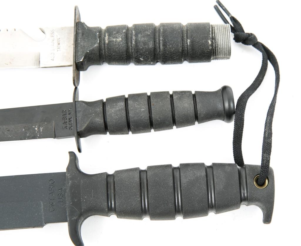 MODERN FIXED BLADE KNIFE & SWORD LOT OF 7