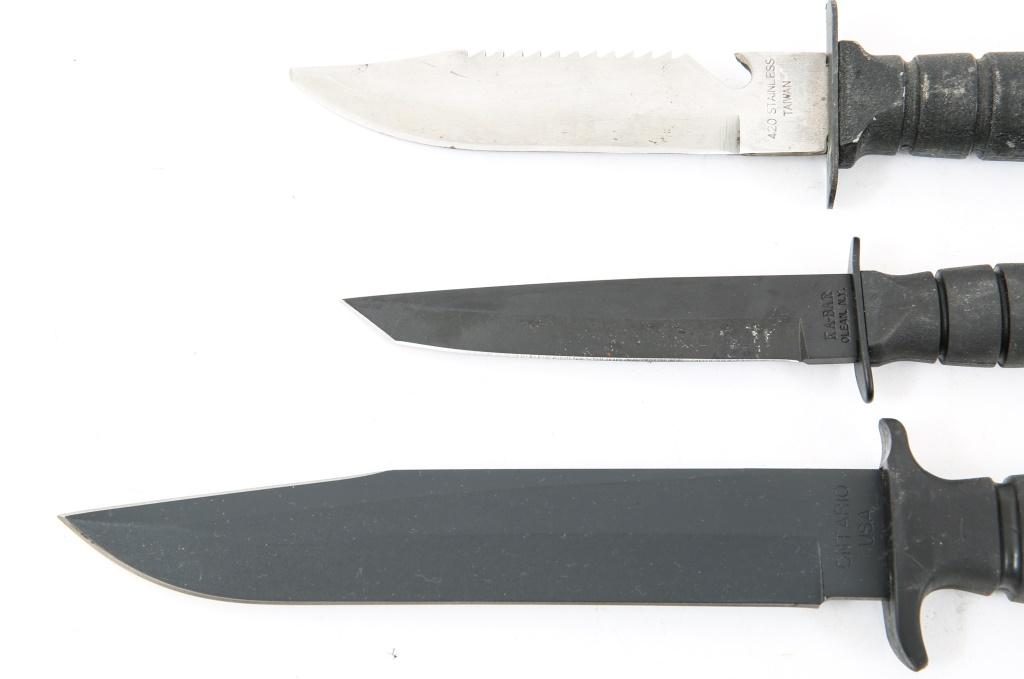 MODERN FIXED BLADE KNIFE & SWORD LOT OF 7
