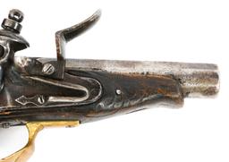 UNMARKED .40 CAL FLINTLOCK POCKET PISTOL