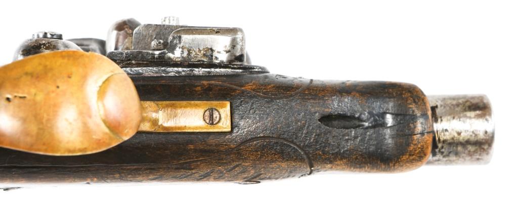 UNMARKED .40 CAL FLINTLOCK POCKET PISTOL
