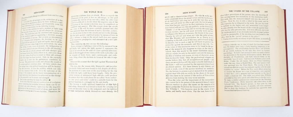 WWII MEIN KAMPF 1939 & 1940 ED REYNAL & HITCHCOCK