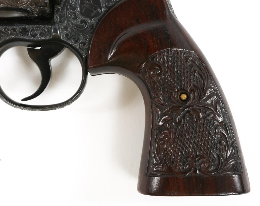 1974 COLT PYTHON 357 N C FOSTER ENGRAVED REVOLVER