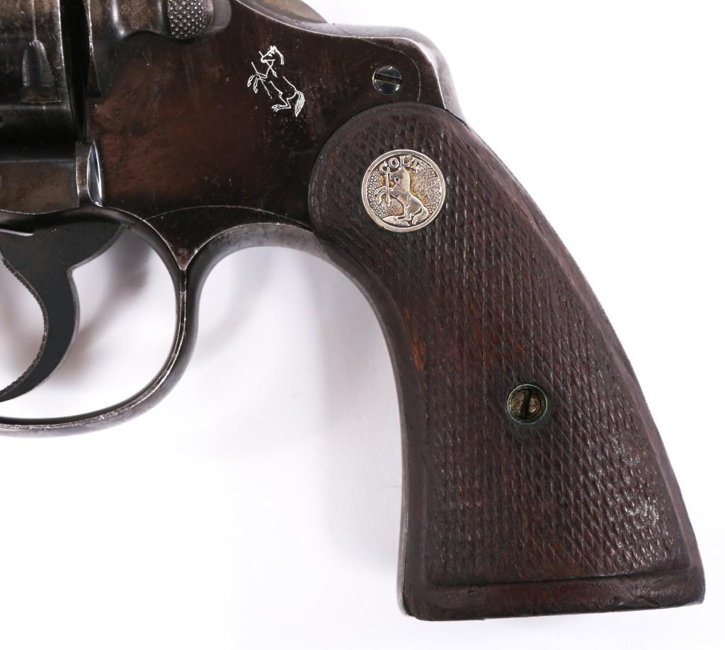 1914 BRITISH COLT OFFICERS MODEL .38 SPL REVOLVER