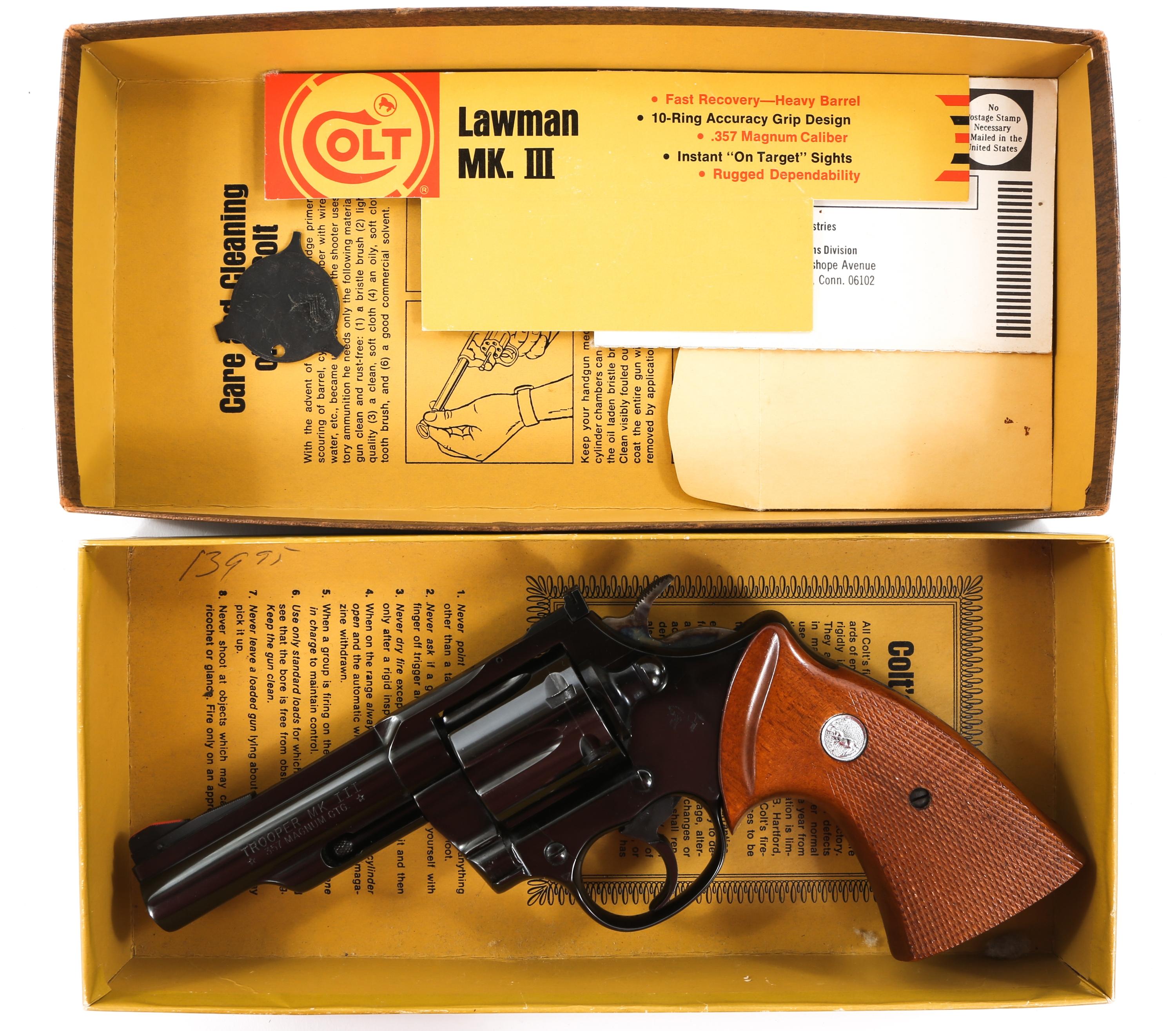 COLT TROOPER MK III .357 MAGNUM DA REVOLVER