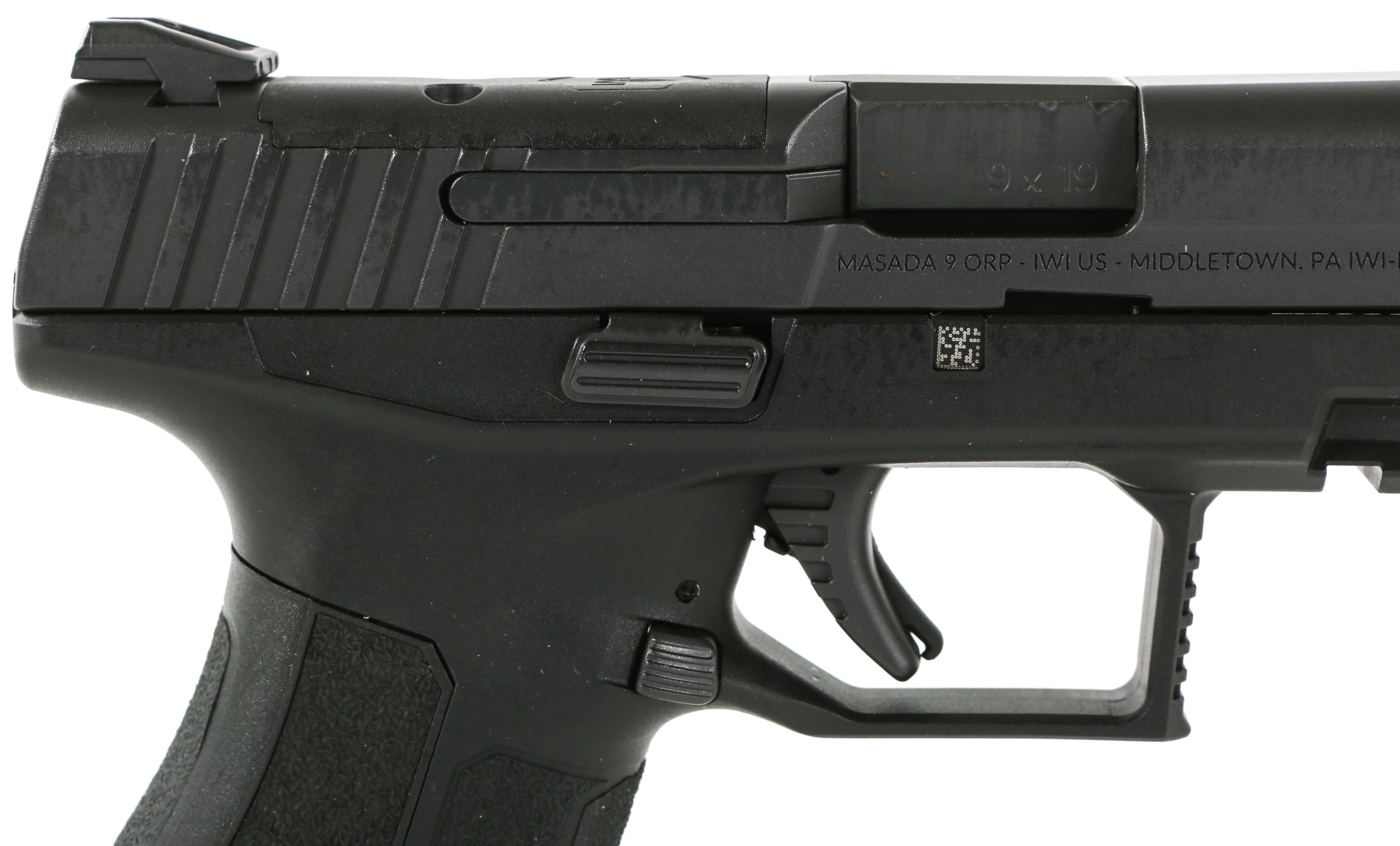 IWI MODEL MASADA 9x19mm SEMI AUTOMATIC PISTOL