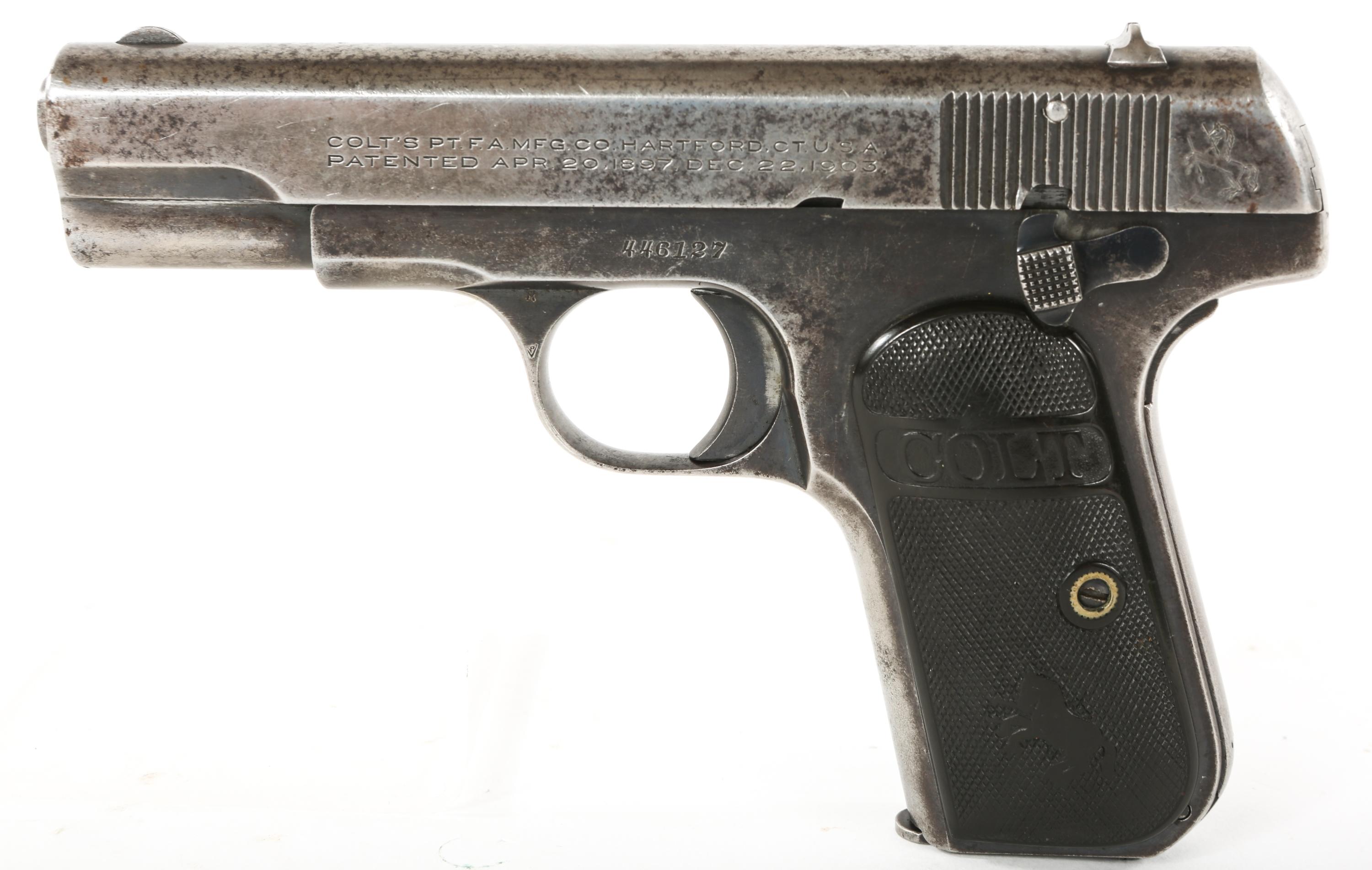 1925 COLT M1903 POCKET HAMMERLESS .32 ACP PISTOL