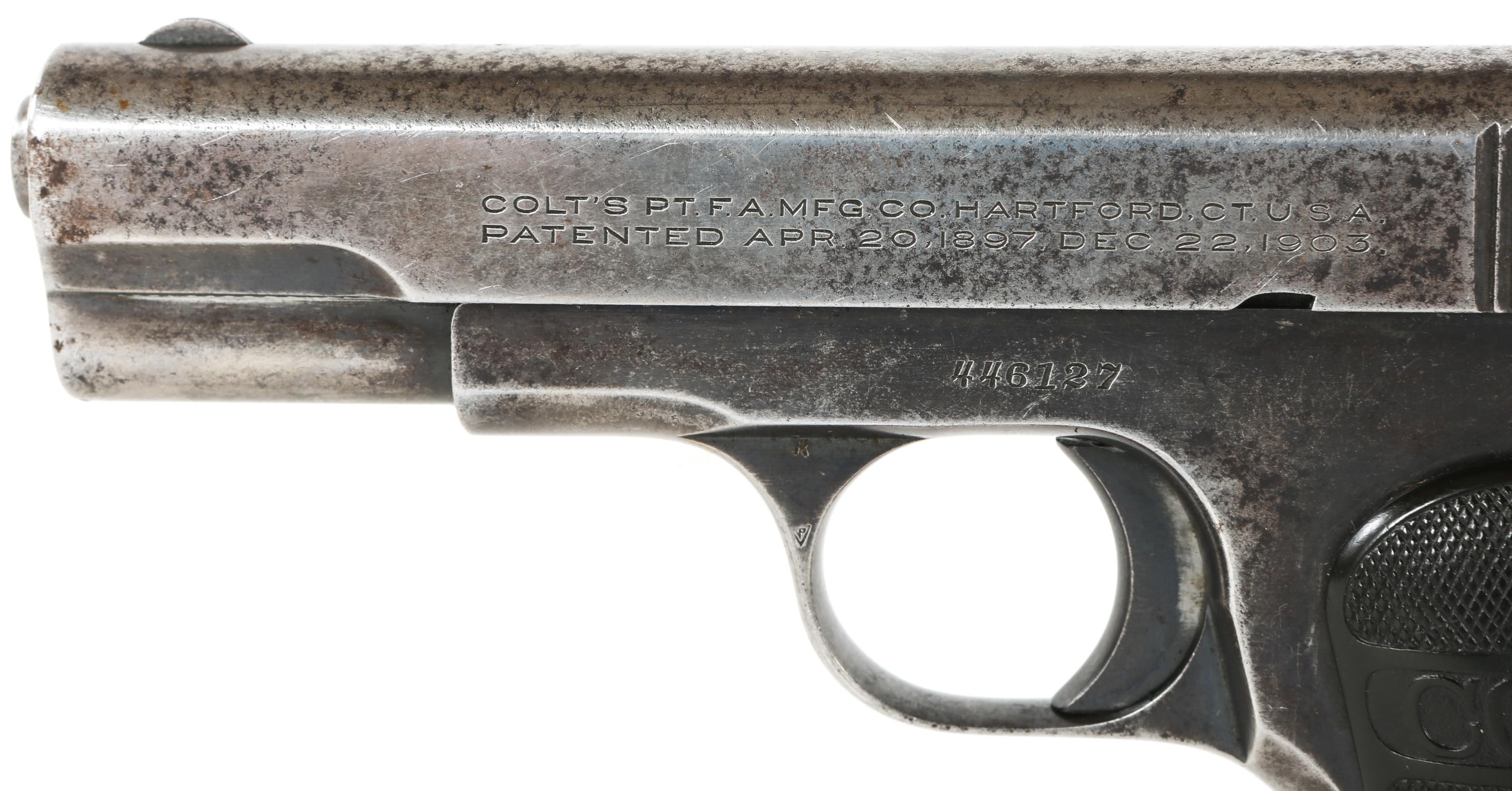 1925 COLT M1903 POCKET HAMMERLESS .32 ACP PISTOL