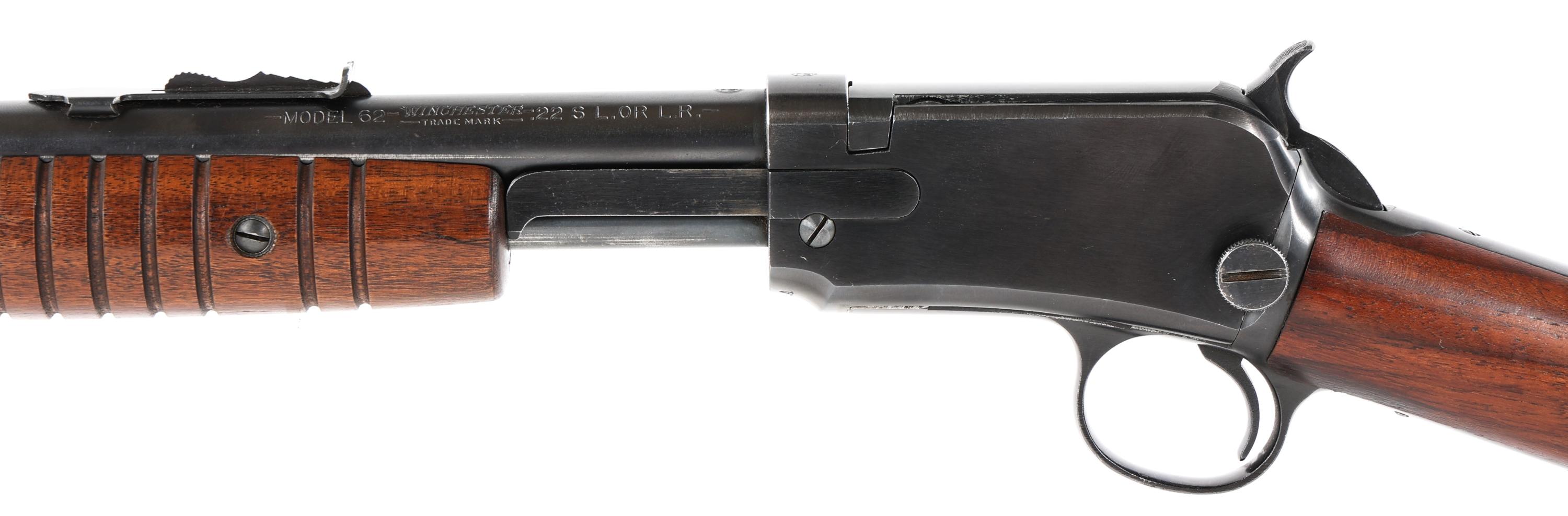 1937 WINCHESTER MODEL 62 PUMP ACTION RIFLE .22 CAL
