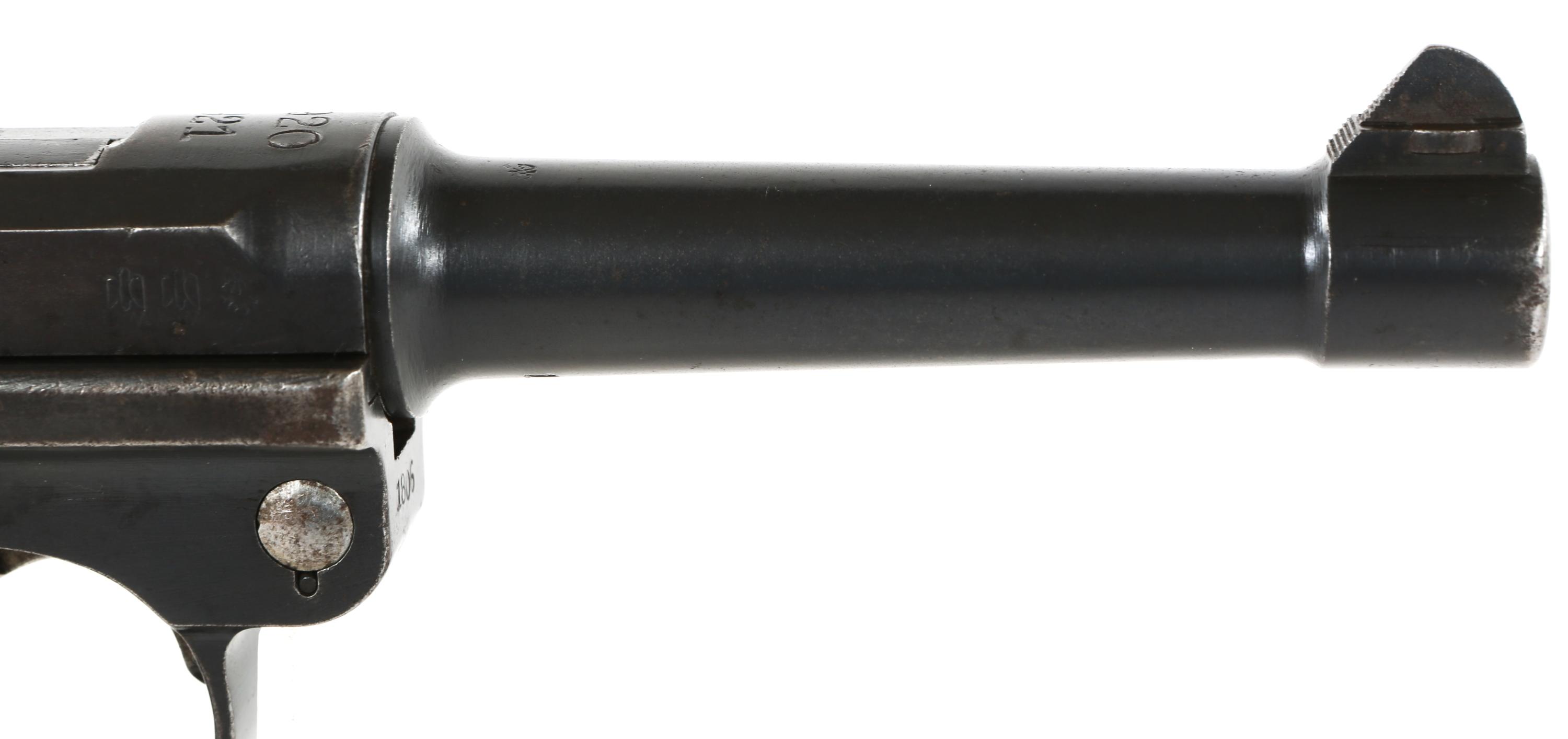 1921 WWI GERMAN DWM MODEL P.08 LUGER 9mm PISTOL