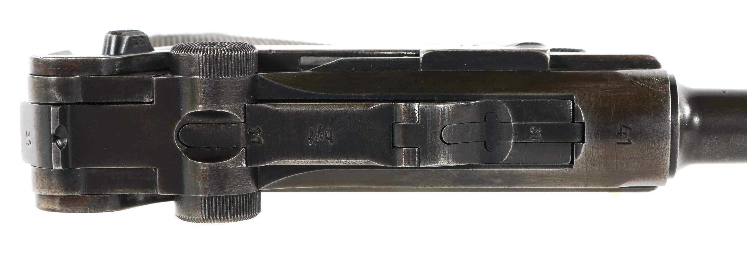 1941 WWII GERMAN MAUSER byf P08 LUGER 9mm PISTOL