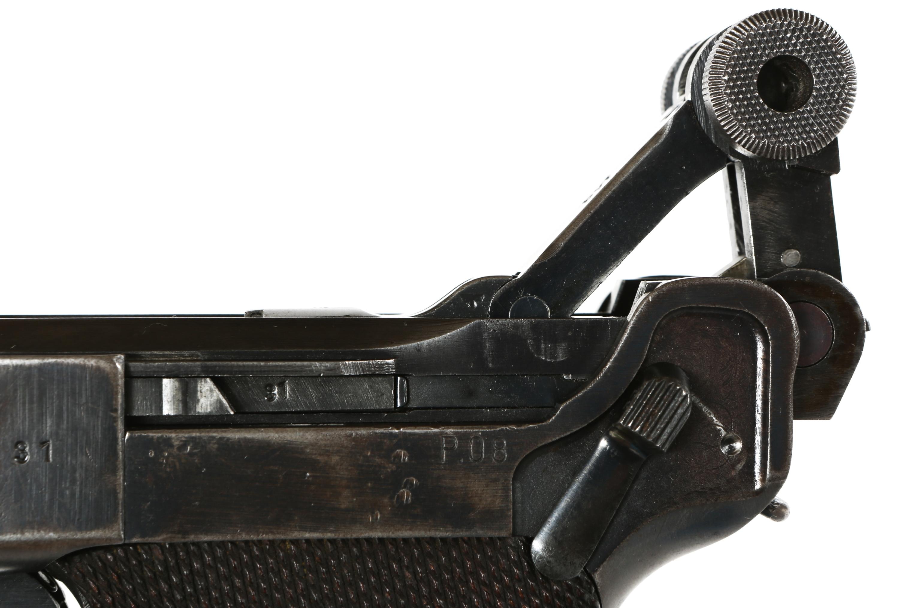 1941 WWII GERMAN MAUSER byf P08 LUGER 9mm PISTOL