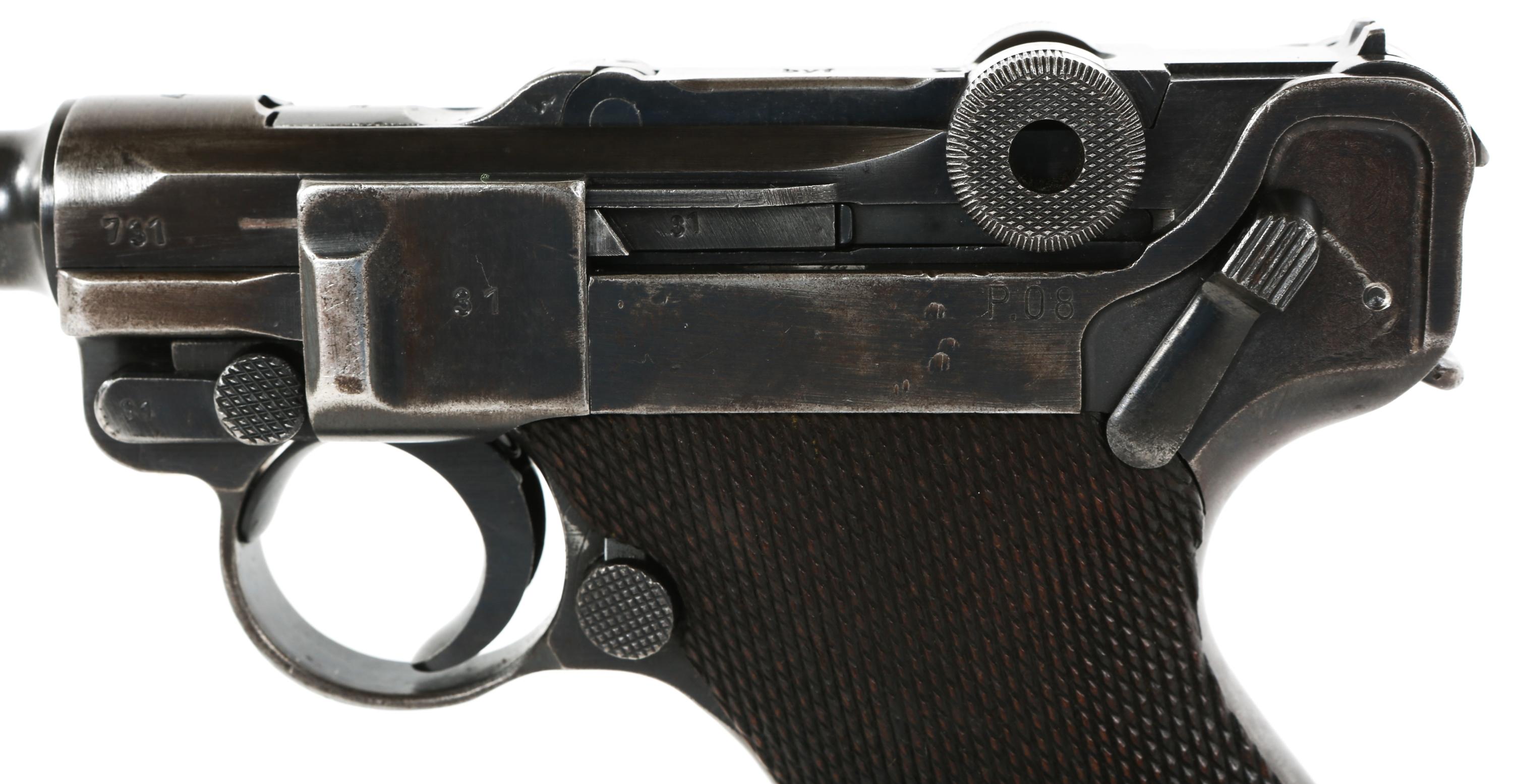 1941 WWII GERMAN MAUSER byf P08 LUGER 9mm PISTOL