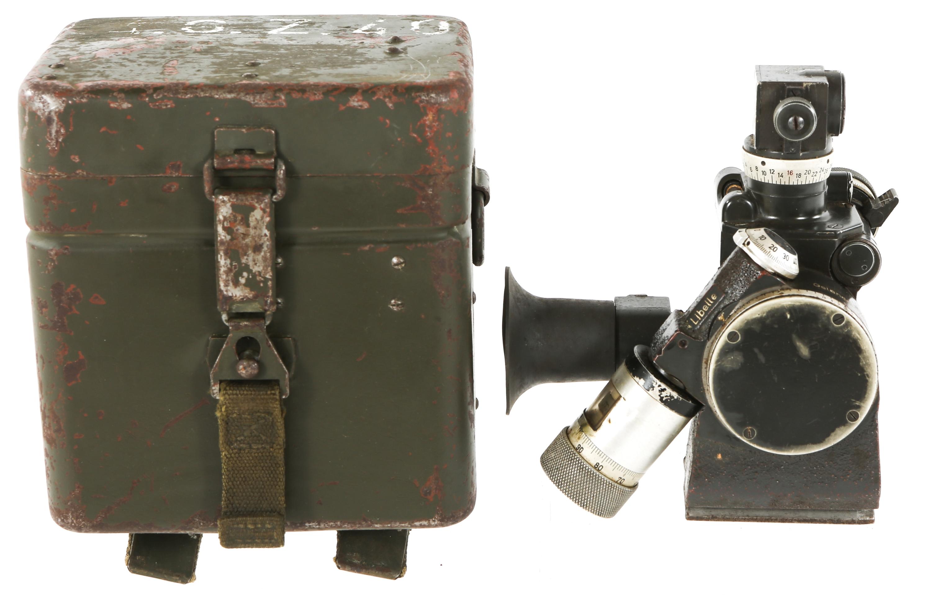 WWII GERMAN BUSCH A-G M.G. Z.40 SCOPE WITH CASE